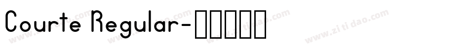 Courte Regular字体转换